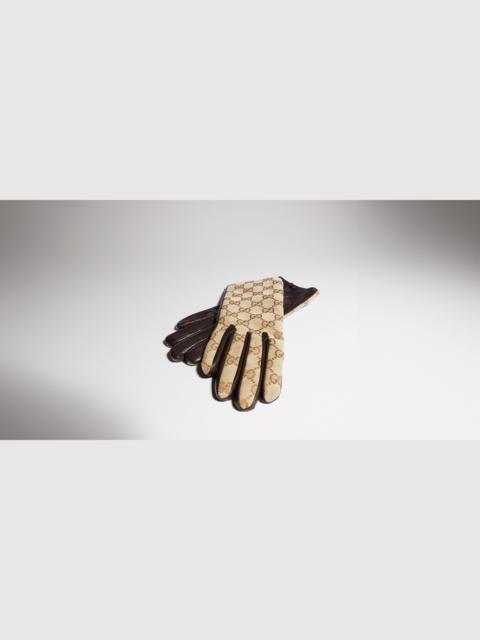 GUCCI GG canvas gloves