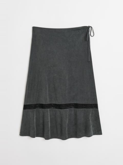 Our Legacy Ballon Skirt Dark Grey Cupro