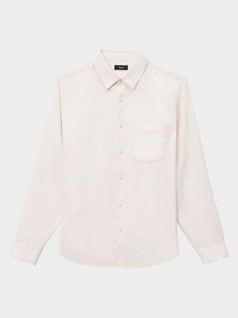 Men's Solid Linen Sport Shirt