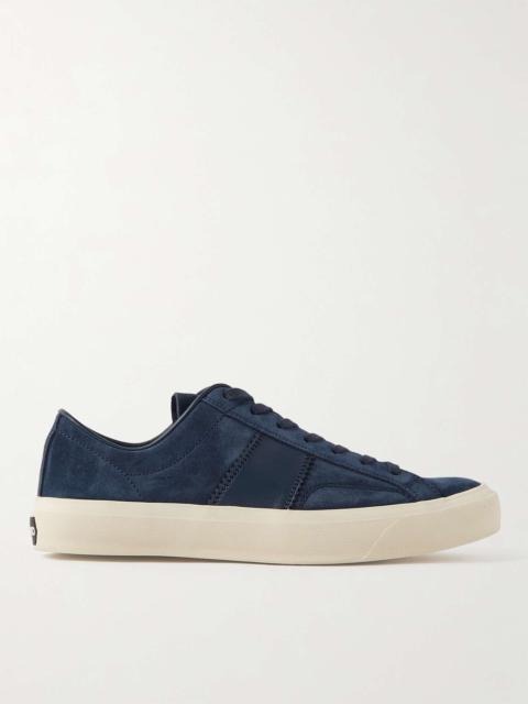 TOM FORD Cambridge lace-up suede sneakers - Blue