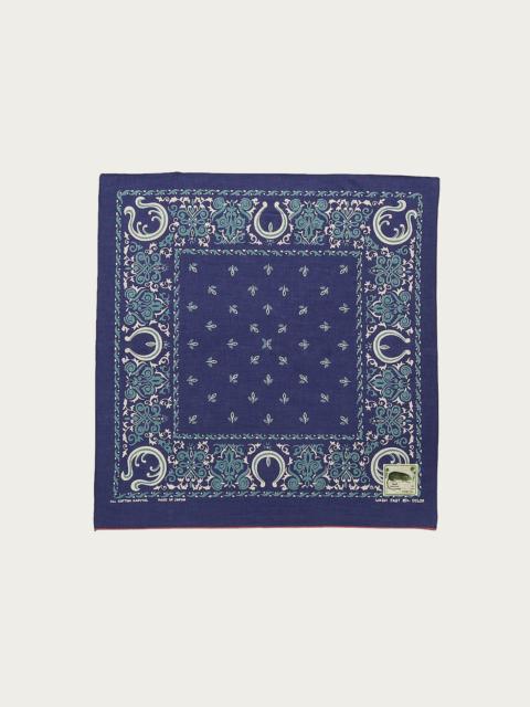 Kapital Fastcolor Selvedge Bandanna (Antler NAJA) 20x20 - Purple