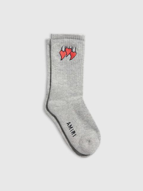 AMIRI HEART SOCK