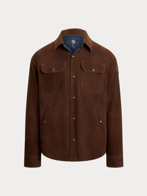 Polo Ralph Lauren Reversible Suede-Taffeta Shirt Jacket