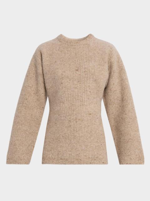 CO Cashmere Rib Slim Crewneck Sweater