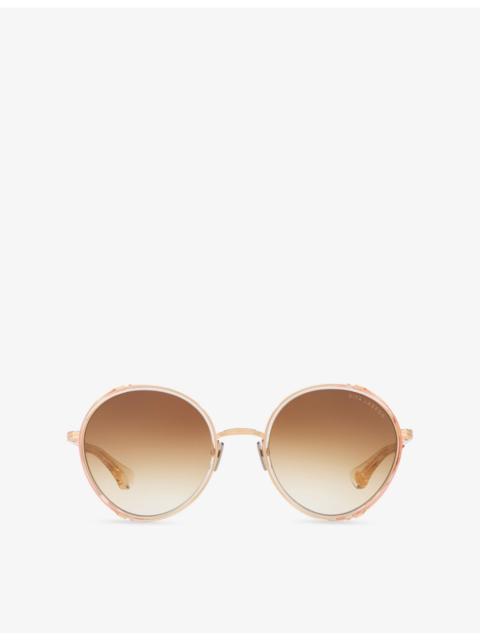 DITA D4000466 Round-Frame Metal Sunglasses