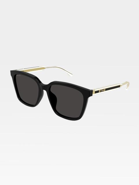 Men's Temple-Logo Rectangle Sunglasses