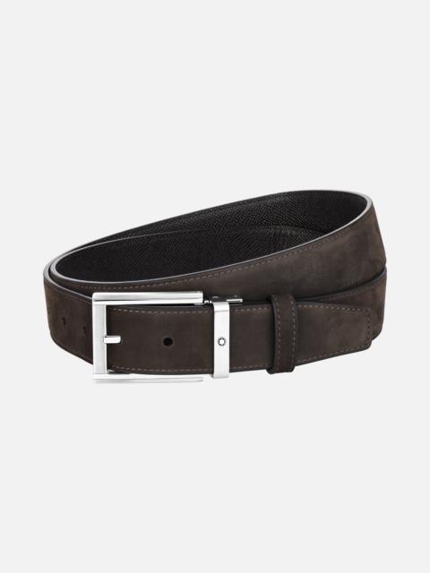 Montblanc Black/brown 35 mm reversible leather belt