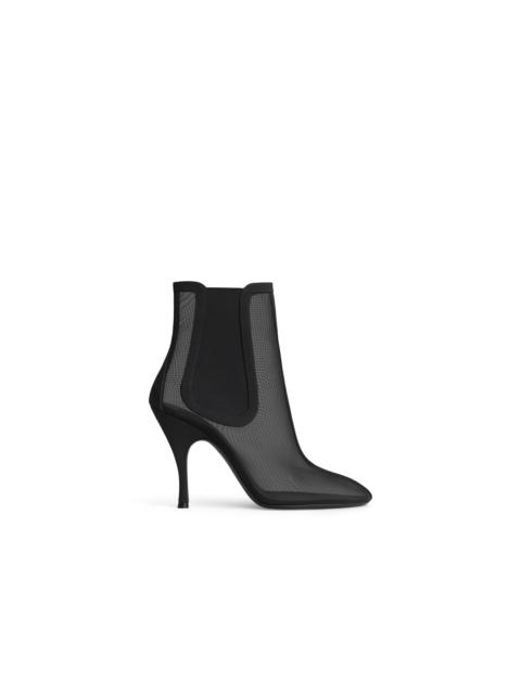 Alaïa HEELED CHELSEA BOOTS IN MESH