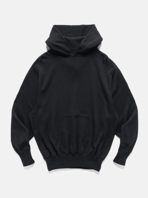 HERILL Cotton/Silk Hooded Pullover Black