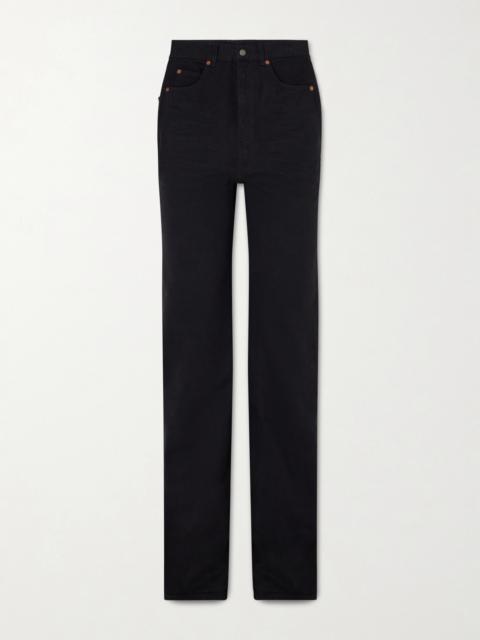 SAINT LAURENT 70's High-rise Straight-leg Jeans