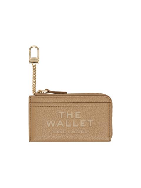Beige 'The Leather Top Zip Multi' Wallet