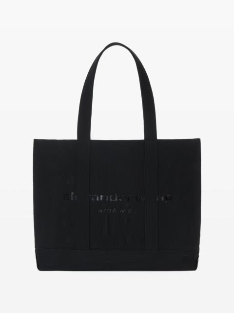 TOTE BAG IN RIB KNIT