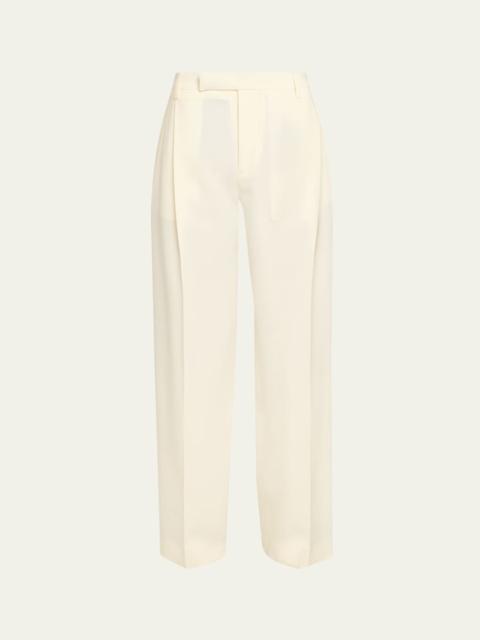 MARIA McMANUS Pleated Straight-Leg Trousers