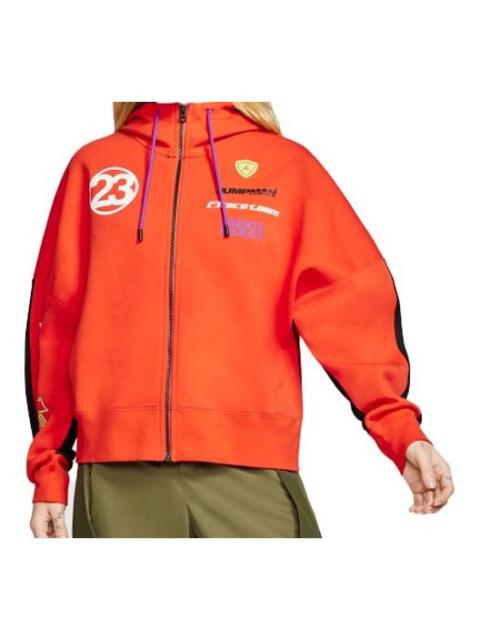 Jordan (WMNS) Air Jordan Moto Lightweight Knitting Jacket Orange CU4156-891