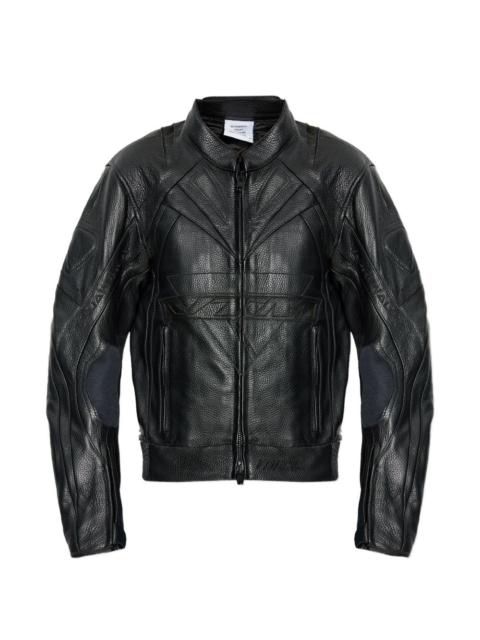 VETEMENTS patterned leather jacket