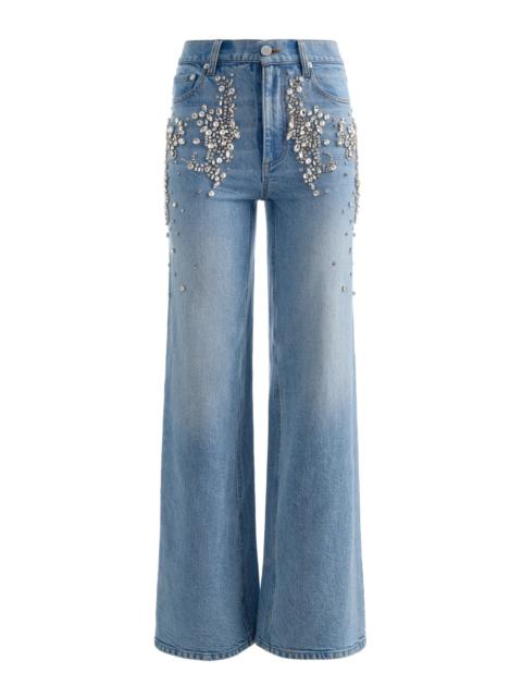 Alice + Olivia CHIC EMBELLISHED JEAN