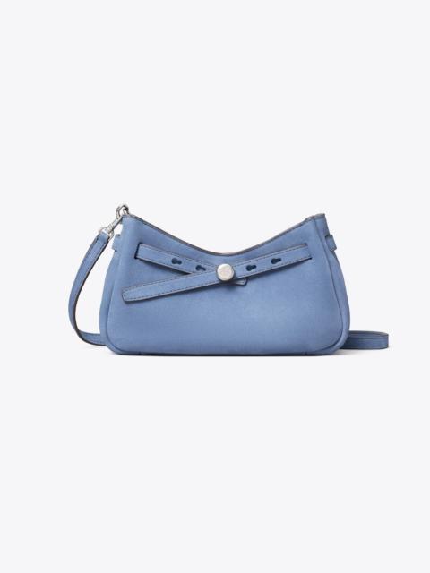 TORY BURCH Romy Nubuck Zip-Top Crossbody Bag