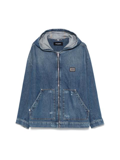 Dolce & Gabbana hooded denim jacket