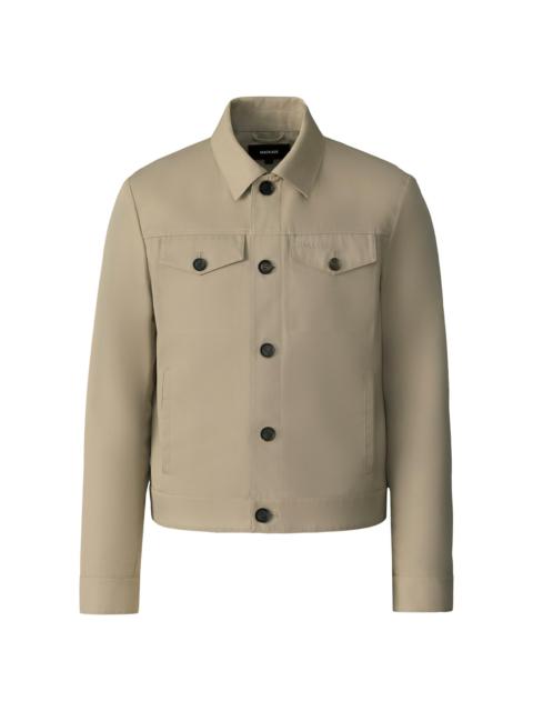 MACKAGE Men's Nash-Co Cotton Twill Trucker Jacket - Light Camel