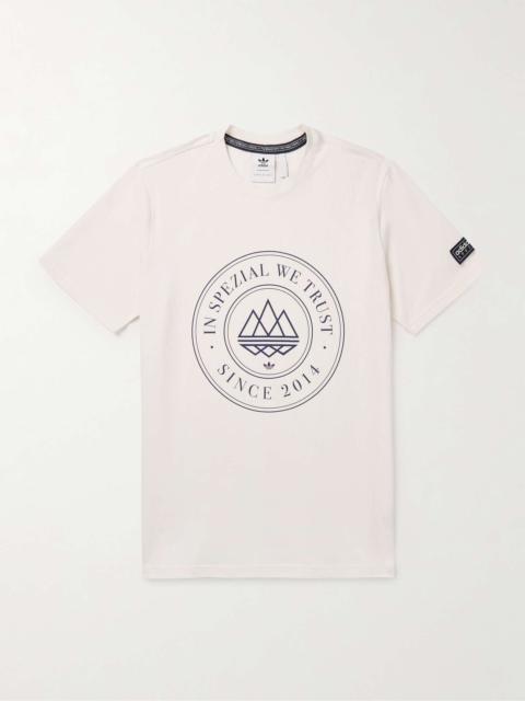 adidas Originals Mod Trefoil 10 Logo-Print Cotton-Jersey T-Shirt