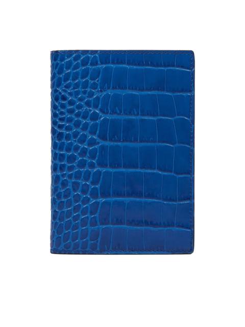 Smythson crocodile-embossed passport cover