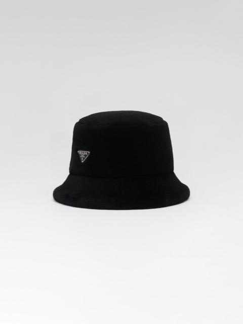 Shearling bucket hat