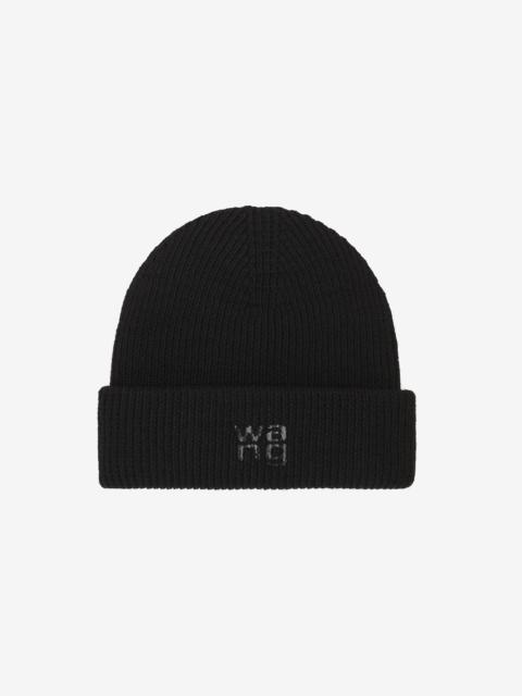 Logo beanie in compact deboss