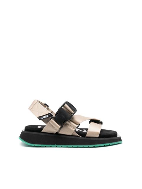 GANNI Performance Webbing flat sandals