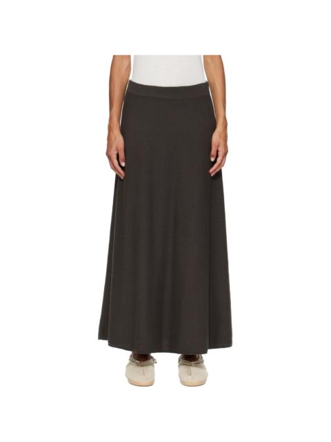 LISA YANG Gray Torie Midi Skirt