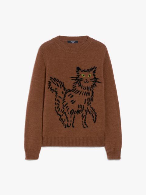 WEEKEND Max Mara OMBROSA Inlaid alpaca and wool sweater