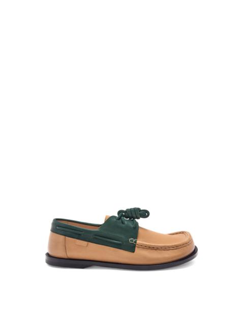 Loewe Campo boat shoe in soft calfskin