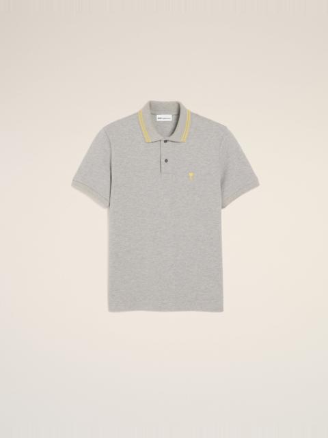 AMI Paris GREY COTTON AMI DE COEUR POLO