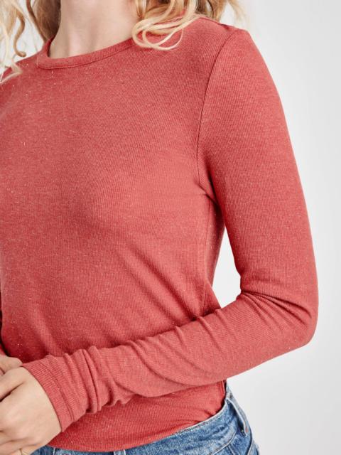 Splendid Isabella Eyelash Shimmer Long Sleeve Tee