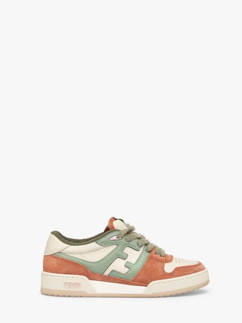 FENDI Amaranth suede low-tops