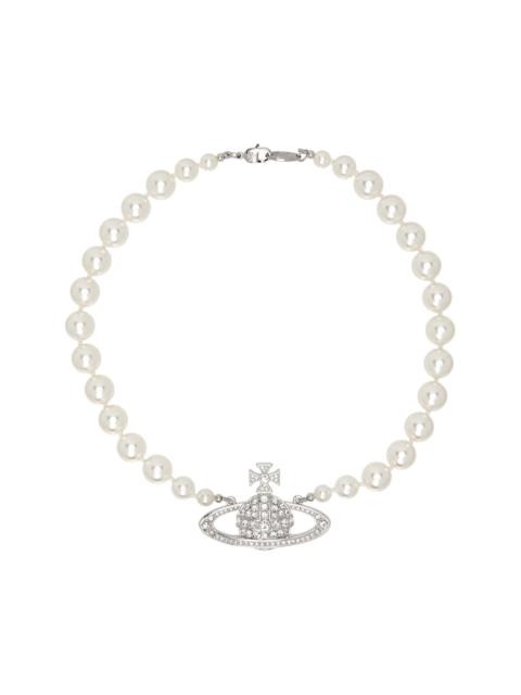 Vivienne Westwood One Row Pearl Bas Relief Choker