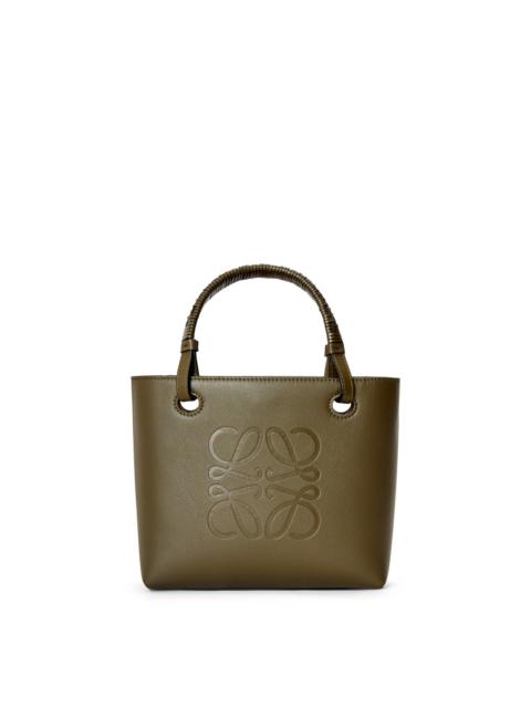 Loewe LOEWE Anagram Cut Out Pocket Brown Women's Canvas Classic Calf  Shoulder Bag