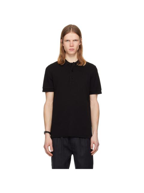 TOM FORD Black Piquet Polo