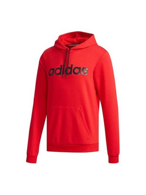adidas adidas neo Logo Printing Casual Pullover Red EA3525