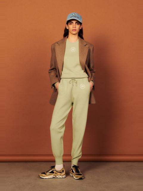 Sandro Knit jogging bottoms with embroidery