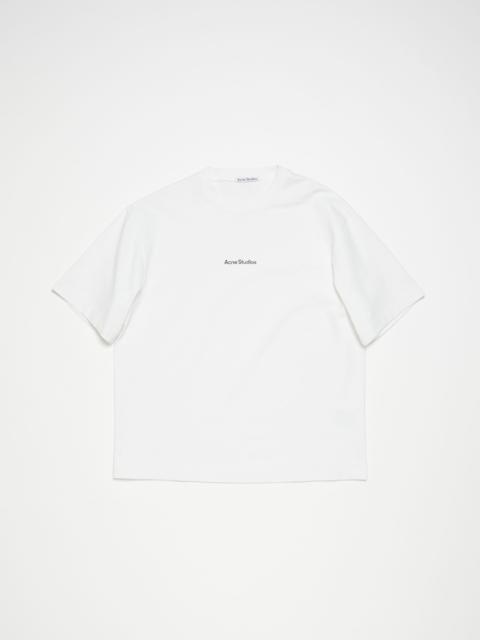 Acne Studios T-shirt stamp logo - Relaxed fit - Optic White