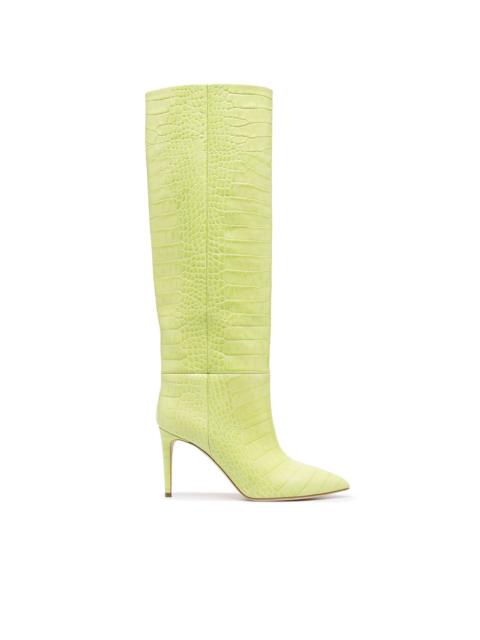 PARIS TEXAS knee high 85mm stiletto boots