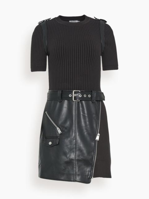 SIMKHAI Anisa Belted Mini Dress in Black