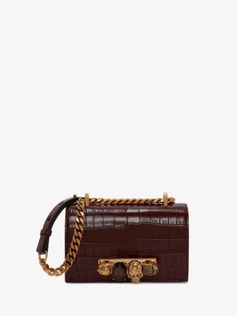 Alexander McQueen Women's Mini Jewelled Satchel in Madder