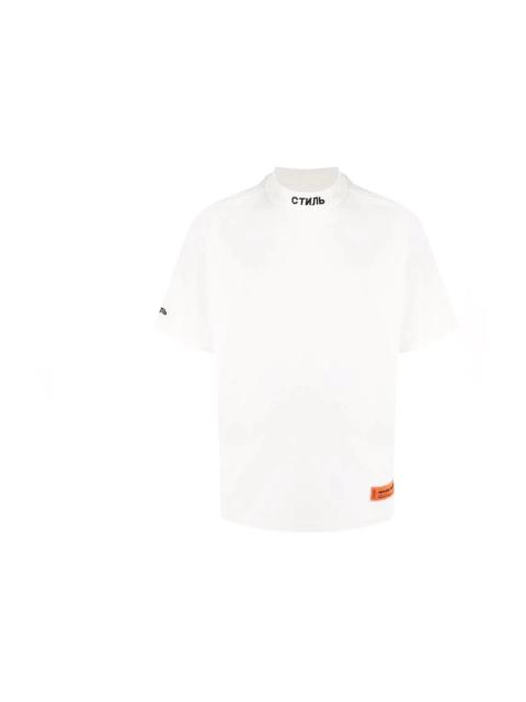 Heron Preston Heron Preston Logo Patch Mockneck T-shirt White