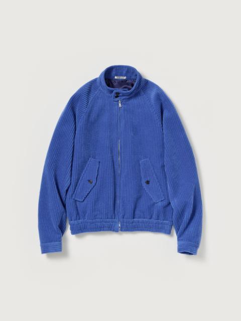 AURALEE WOOL CASHMERE CORDUROY ZIP BLOUSON
