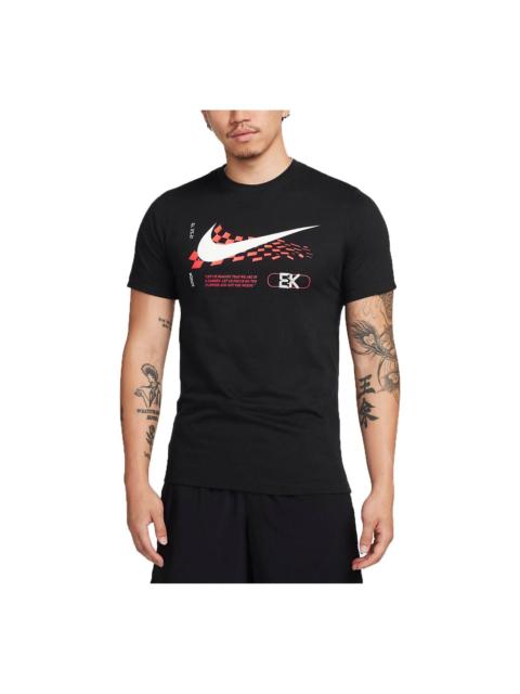 Nike Nike Dri-FIT Graphic Running T-shirt Asia Sizing 'Black' FJ2359-010
