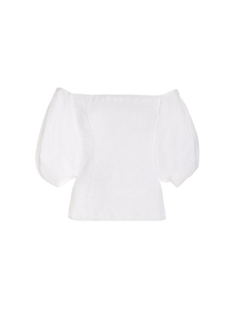 GABRIELA HEARST Lyre Blouse in Silk Linen