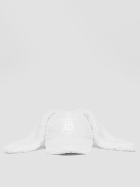 Burberry Rabbit Detail Fleece Baseball Cap