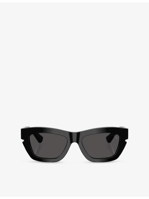 Burberry BE4454 Cat-Eye Acetate Sunglasses
