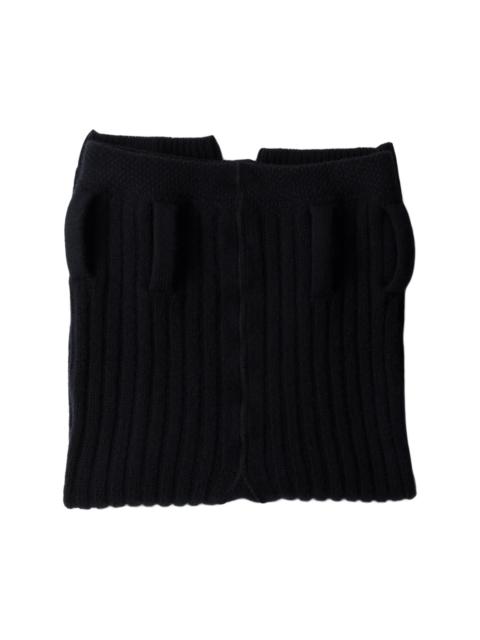 Prada Women's Wool and Cashmere Short Leggings - Navy Blue